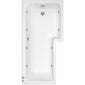 L Shaped Whirlpool Bath - 1600mm