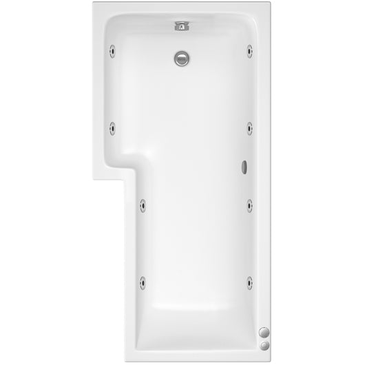  L Shaped Whirlpool Bath - 1600mm