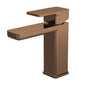 Nuie Windon Mono Basin Mixer with Push Button Waste - Brushed Bronze