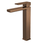 Nuie Windon High Rise Mono Basin Mixer (No Waste) - Brushed Bronze - welovecouk