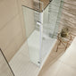 ShowerWorX 300mm Wetroom 8mm Hinged Return Screen