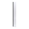  Nuie 1850 x 300mm Hinged Flipper Screen with Support Bar - Matt Black - welovecouk