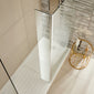 1400 x 800mm Walk-In 8mm Enclosure with Stone Shower Tray Pack