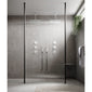 ShowerWorX 3000mm Floor to Ceiling Post for Wetroom Screen - Matt Black