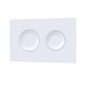 Ava Concealed Cistern Frame Wall Hung Rimless Toilet Pan & Sandwich Soft Close Seat - Round Plate