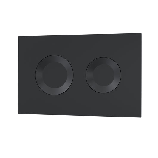  Nuie Round Dual Flush Push Button - Matt Black
