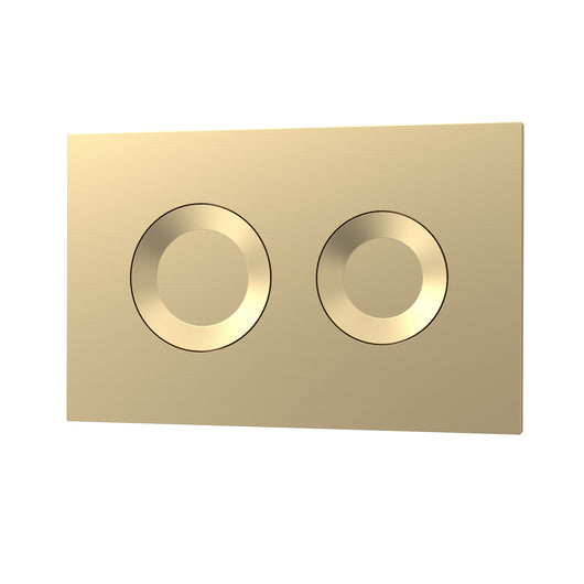  Nuie Round Dual Flush Push Button - Brushed Brass