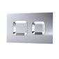 Ava Concealed Cistern Frame Wall Hung Rimless Toilet Pan & Soft Close Seat - Square Plate