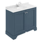 Bayswater 1000mm 2-Door Floor Standing Basin Cabinet - Stiffkey Blue