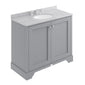 Bayswater 1000mm 2-Door Floor Standing Basin Cabinet - Plummett Grey