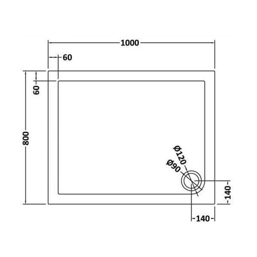  Rectangular Slate Grey Stone Shower Trays - welovecouk
