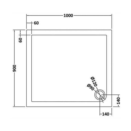  Rectangular Slate Grey Stone Shower Trays - welovecouk