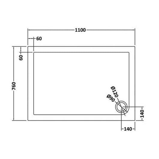  Rectangular Slate Grey Stone Shower Trays - welovecouk