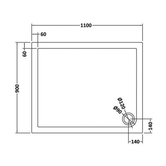  Rectangular Slate Grey Stone Shower Trays - welovecouk