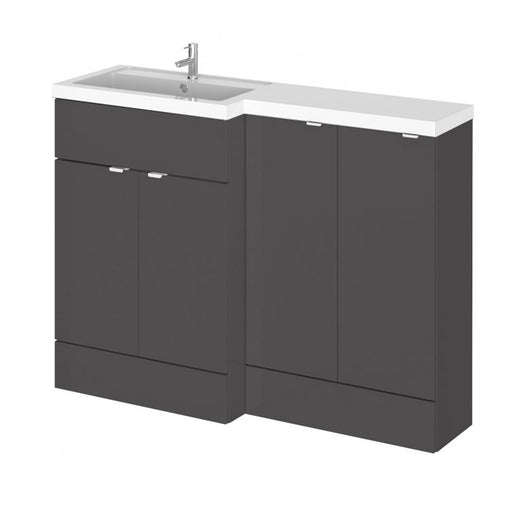  Siena 1200mm Combination Unit with 300mm Basin Unit - Gloss Grey