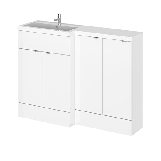  Siena 1200mm Combination Unit with 300mm Basin Unit - White