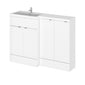 Siena 1200mm Combination Unit with 300mm Basin Unit - White