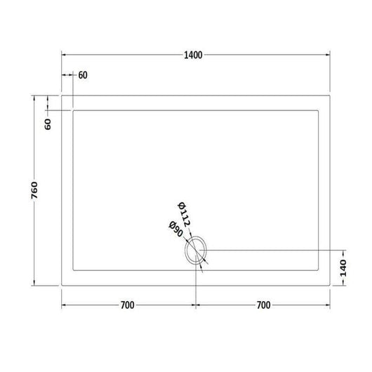  Large White Rectangular Easy Plumb Stone Shower Trays - welovecouk