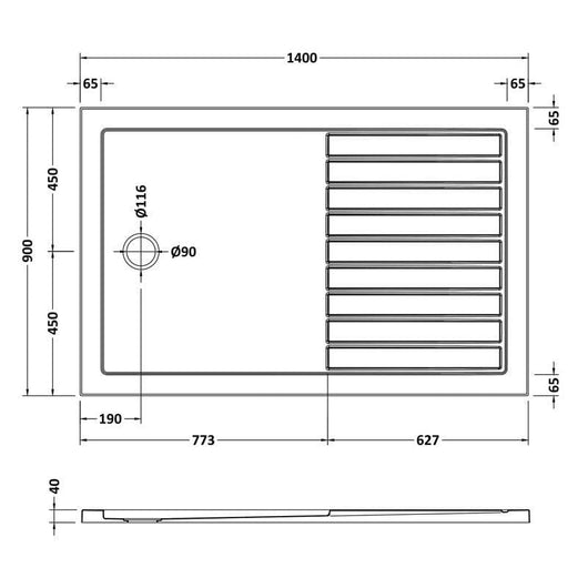  Easy Plumb Rectangular Walk-In Stone Shower Tray - welovecouk