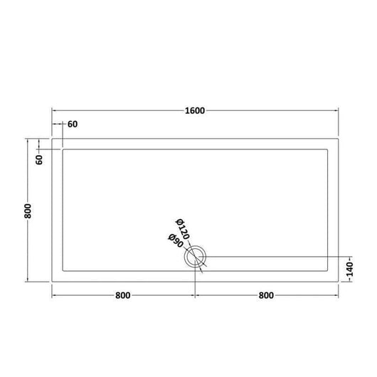  Large White Rectangular Easy Plumb Stone Shower Trays - welovecouk