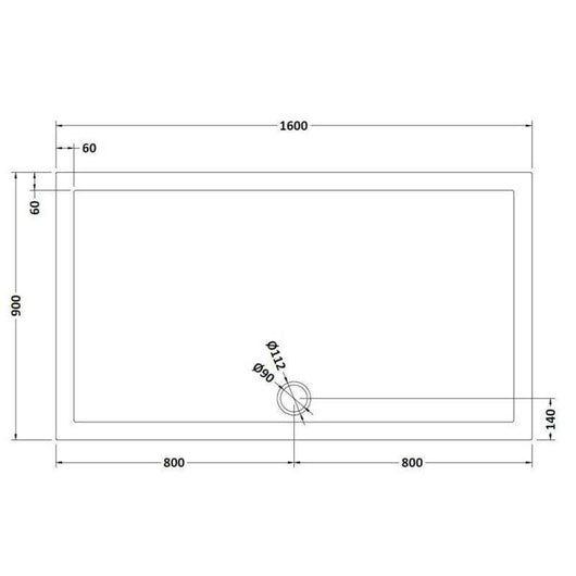  Large White Rectangular Easy Plumb Stone Shower Trays - welovecouk