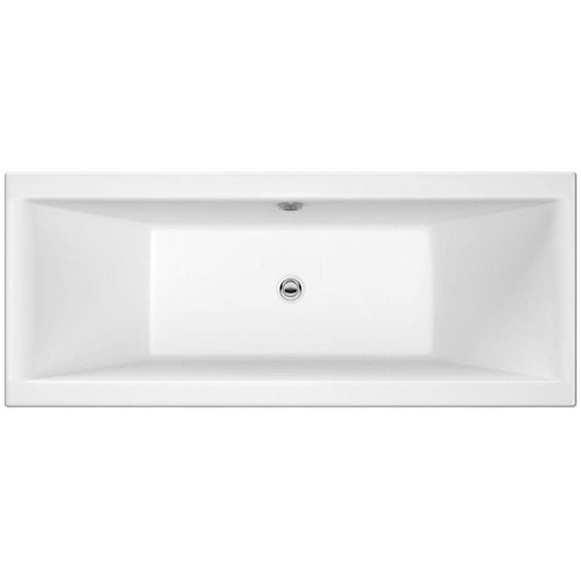  Pearl Square Double Ended Acrylic Bath - 1700 x 700mm - welovecouk