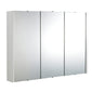 Nova Gloss White 900mm 3 Door Mirror Cabinet