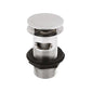 Slotted Push Button Basin Waste Chrome