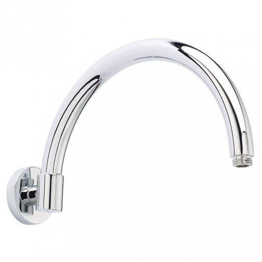  Nuie Curved 310mm Wall Mounted Shower Arm Chrome