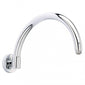 Nuie Curved 310mm Wall Mounted Shower Arm Chrome