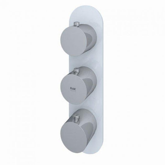  RAK Feeling Thermostatic Round Dual Outlet Concealed Shower Valve