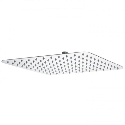  Nuie 400mm Slim Square Fixed Shower Head Stainless Steel