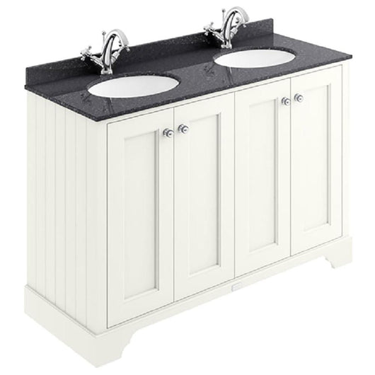  Bayswater 1200mm 4-Door Floor Standing Basin Cabinet - Pointing White - welovecouk