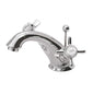 Nuie Beaumont Luxury Mono Basin Mixer Tap Dual Handle with Pop Up Waste