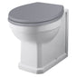 Bayswater Fitzroy Back to Wall Pan - White - welovecouk