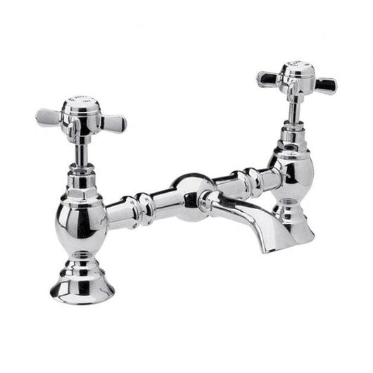  Nuie Beaumont Luxury 2-Hole Basin Mixer Tap Deck Mounted