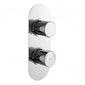 Giro Round Concealed Shower Valve with Diverter Dual Handle Chrome
