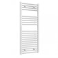Reina Diva Vertical Flat Heated Towel Rail - White - 1200 x 500mm