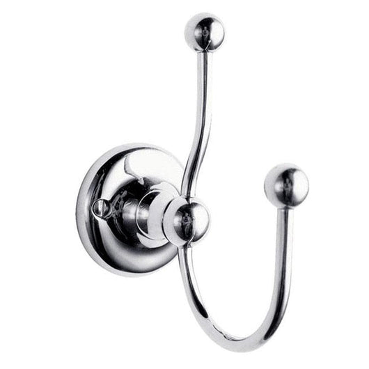  Nuie Traditional Chrome Double Robe Hook