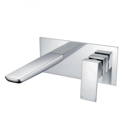  RAK Moon Wall Mounted Chrome Basin Mixer Tap with Back Plate