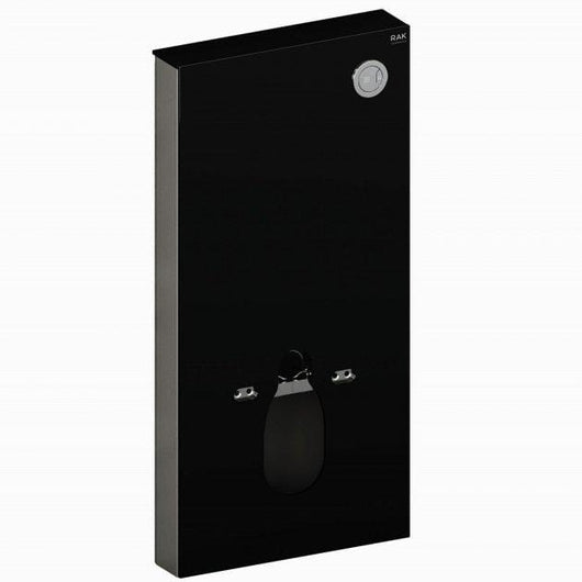  RAK Obelisk Ultra-Slim 500mm Back to Wall WC Unit - Black