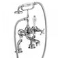 Burlington Claremont Deck Mounted Bath Shower Mixer with S Adjuster