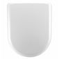 Luxury D-Shape Soft Close Top Fixing Toilet Seat White