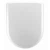  Luxury D-Shape Soft Close Top Fixing Toilet Seat White - welovecouk