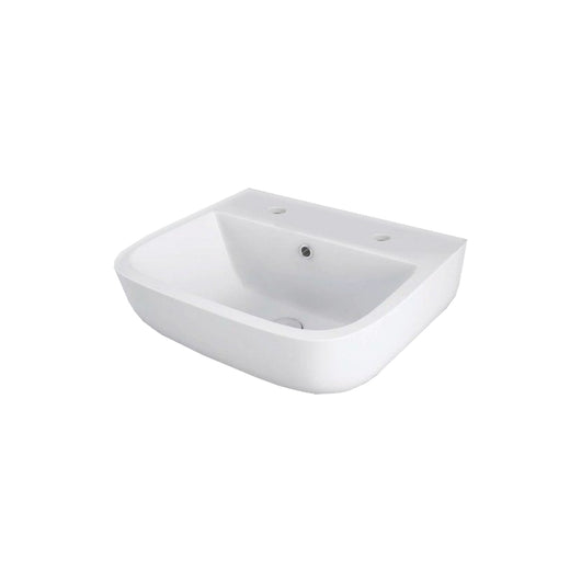  RAK Series 600 Wall Hung Basin 400mm - 2 Tap Hole