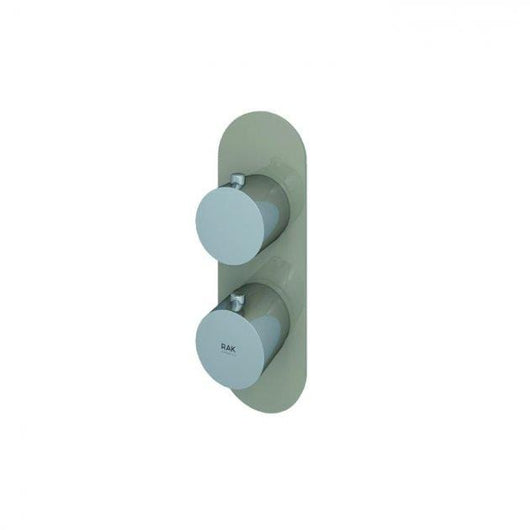  RAK Feeling Thermostatic Round Single Outlet Concealed Shower Valve - welovecouk