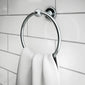 Nuie Traditional Chrome Towel Ring