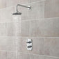 Nuie Beaumont Traditional Chrome Concealed Shower Valve Dual Handle