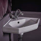 Bayswater Traditional White Mono Basin Mixer Tap with Waste - welovecouk