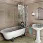 Burlington Hampton 1500 x 750 Roll Top Shower Bath with Luxury Feet
